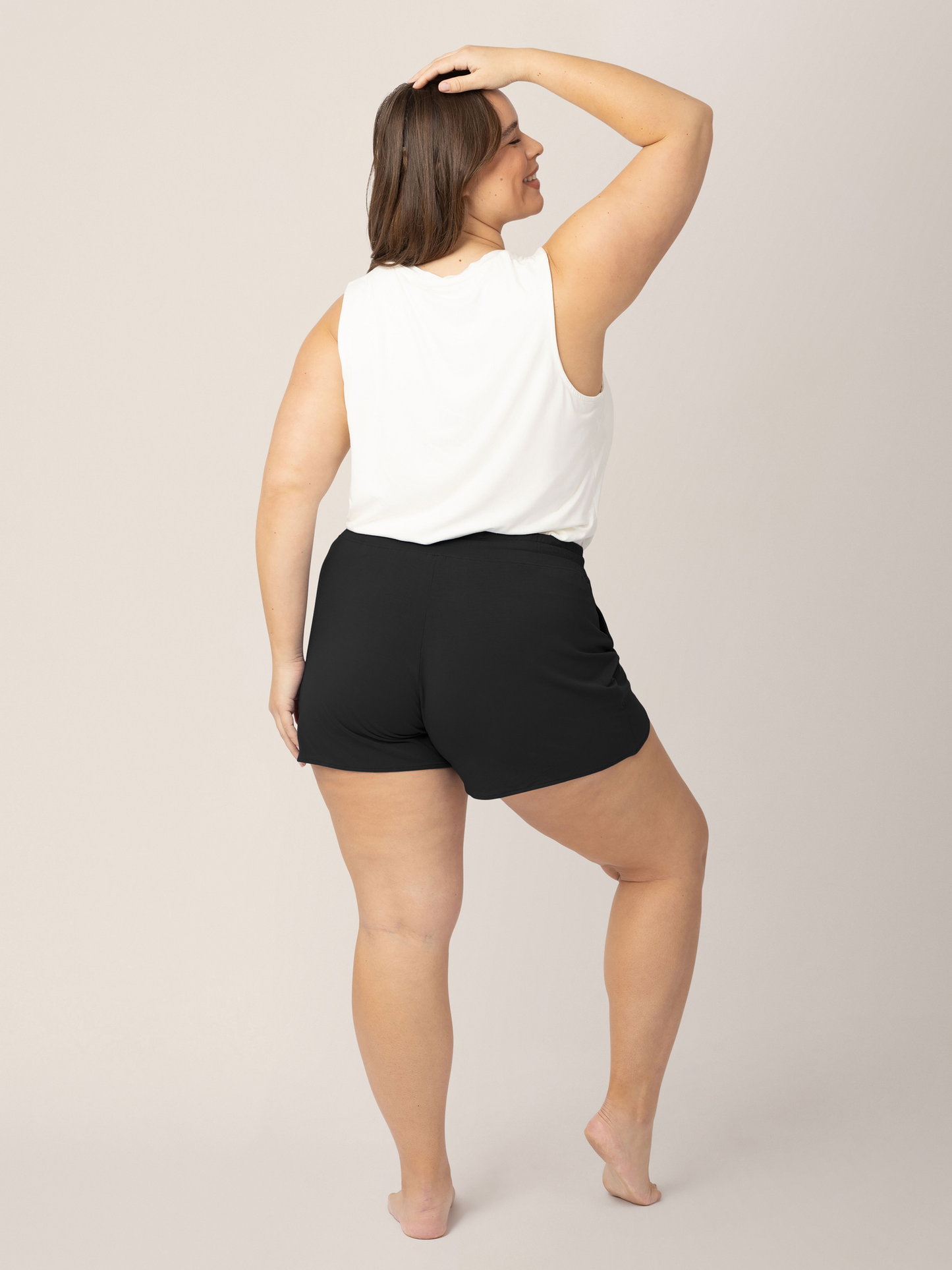 Bamboo Maternity & Postpartum Lounge Short | Black