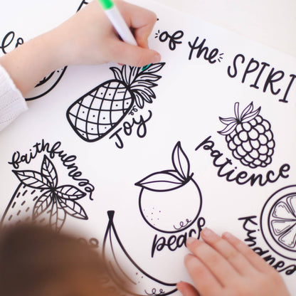 christian coloring mats