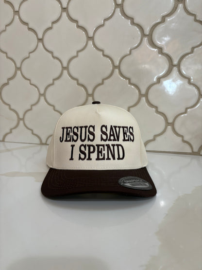 jesus saves, i spend hats