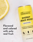 lemonade energy + brain boost, 12 pack