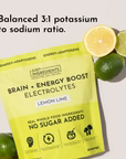 energy + brain boost lemon lime stick