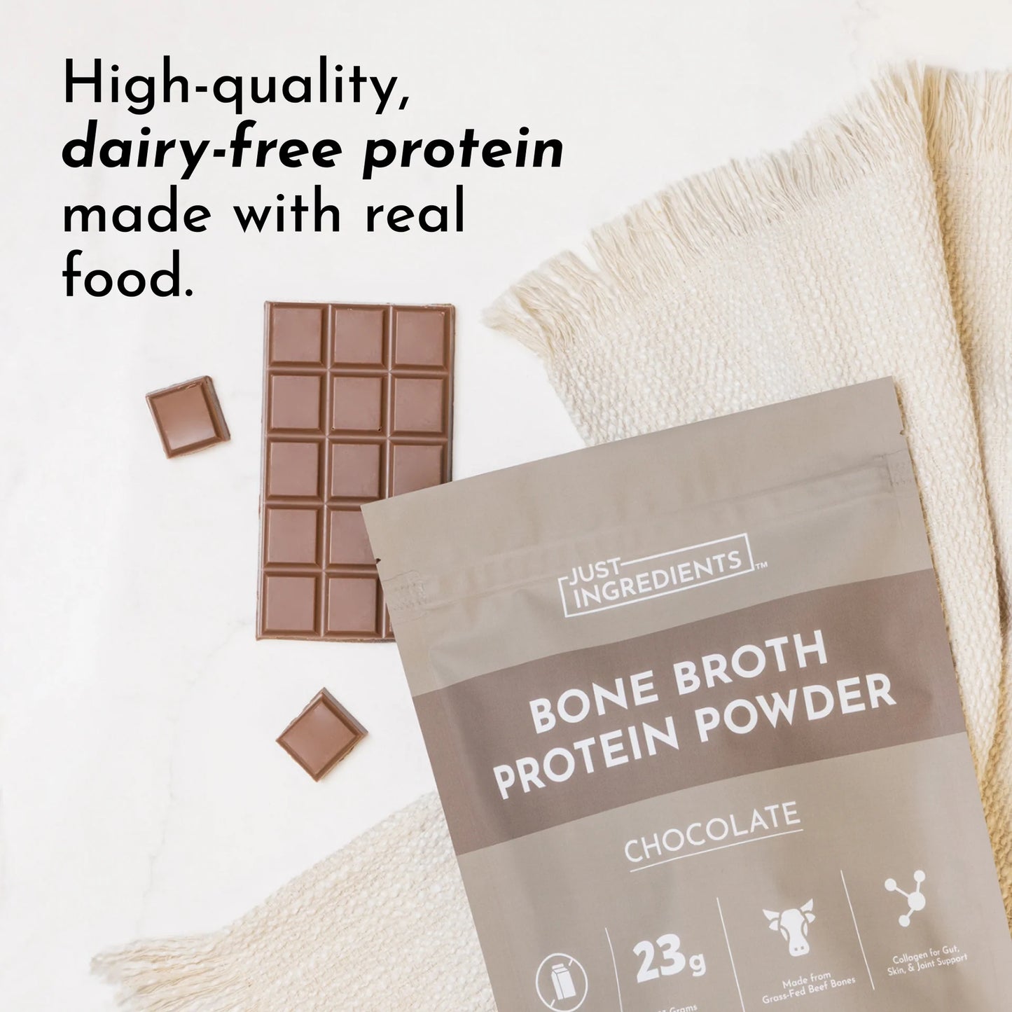 chocolate bone broth protein powder