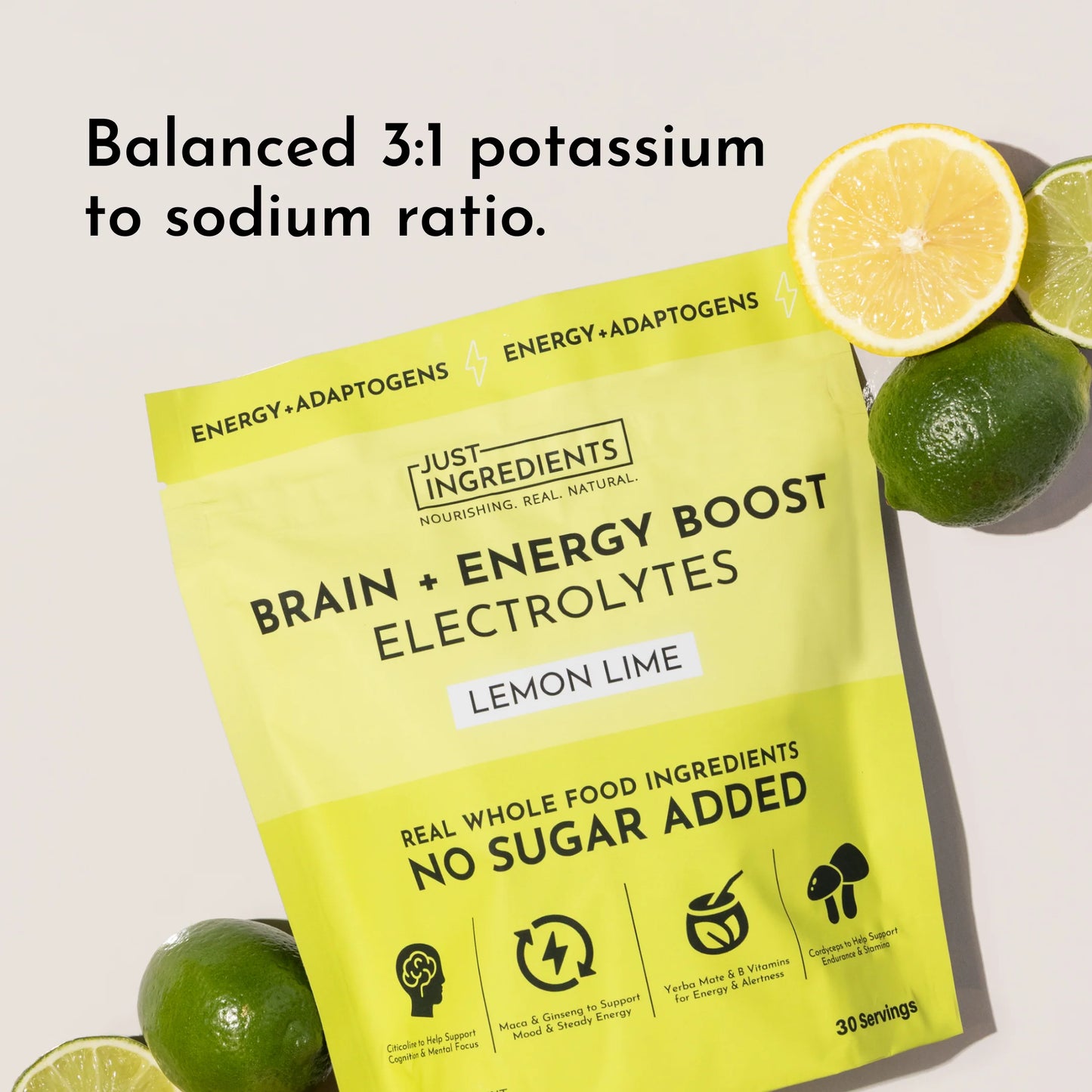 brain + energy boost electrolytes - lemon lime