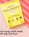 energy + brain boost lemonade stick