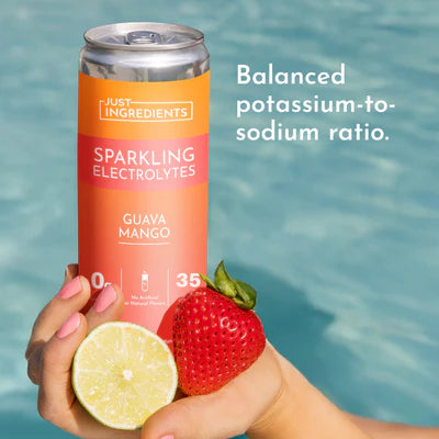 guava mango sparkling electrolytes, 12 pack