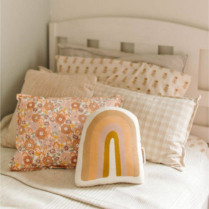 lucky rainbow canvas pillow