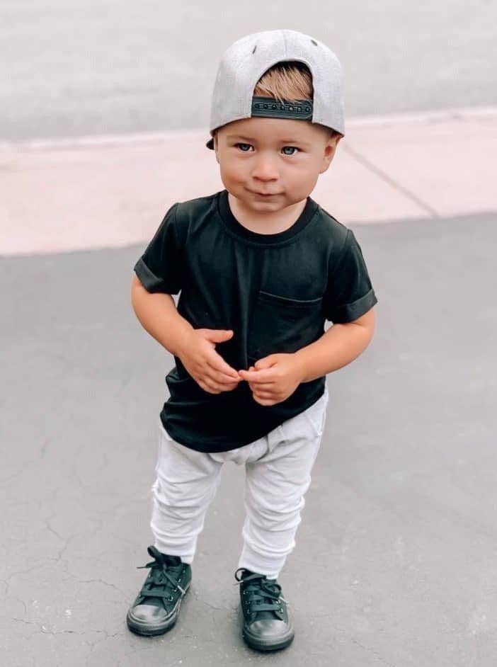 bamboo pocket tee - black