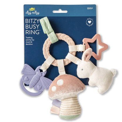 bitzy busy ring™ teething activity toy