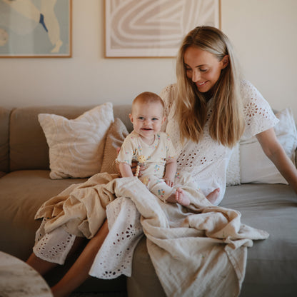 Organic Cotton Muslin Swaddle Blanket