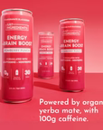 pomberry punch energy + brain boost, 12 pack