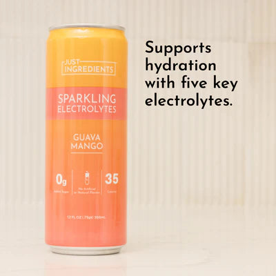 guava mango sparkling electrolytes, 12 pack