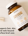 hair, skin and nails