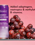 grape soda energy + brain boost, 12 pack