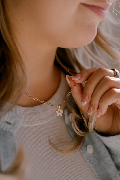 consider the wildflowers charm necklace