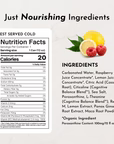 raspberry rush energy + brain boost, 12 pack