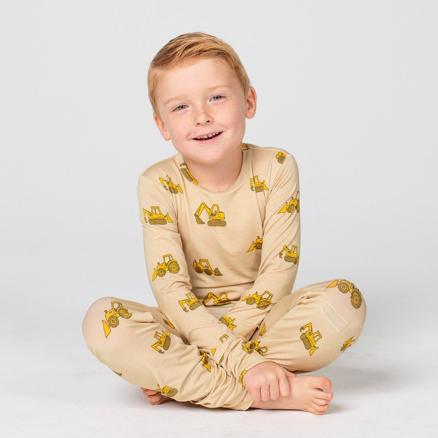 construction trucks, long sleeve set