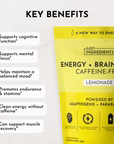 energy + brain boost - lemonade