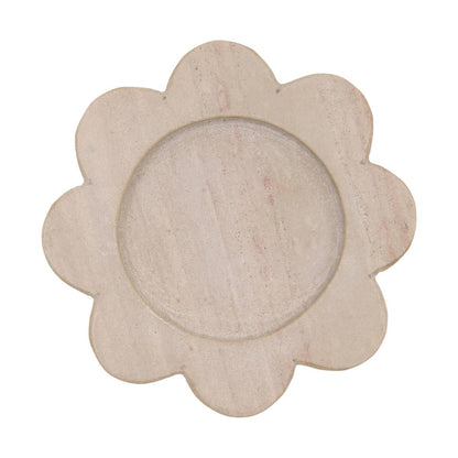 abigail marble scalloped spoon rest