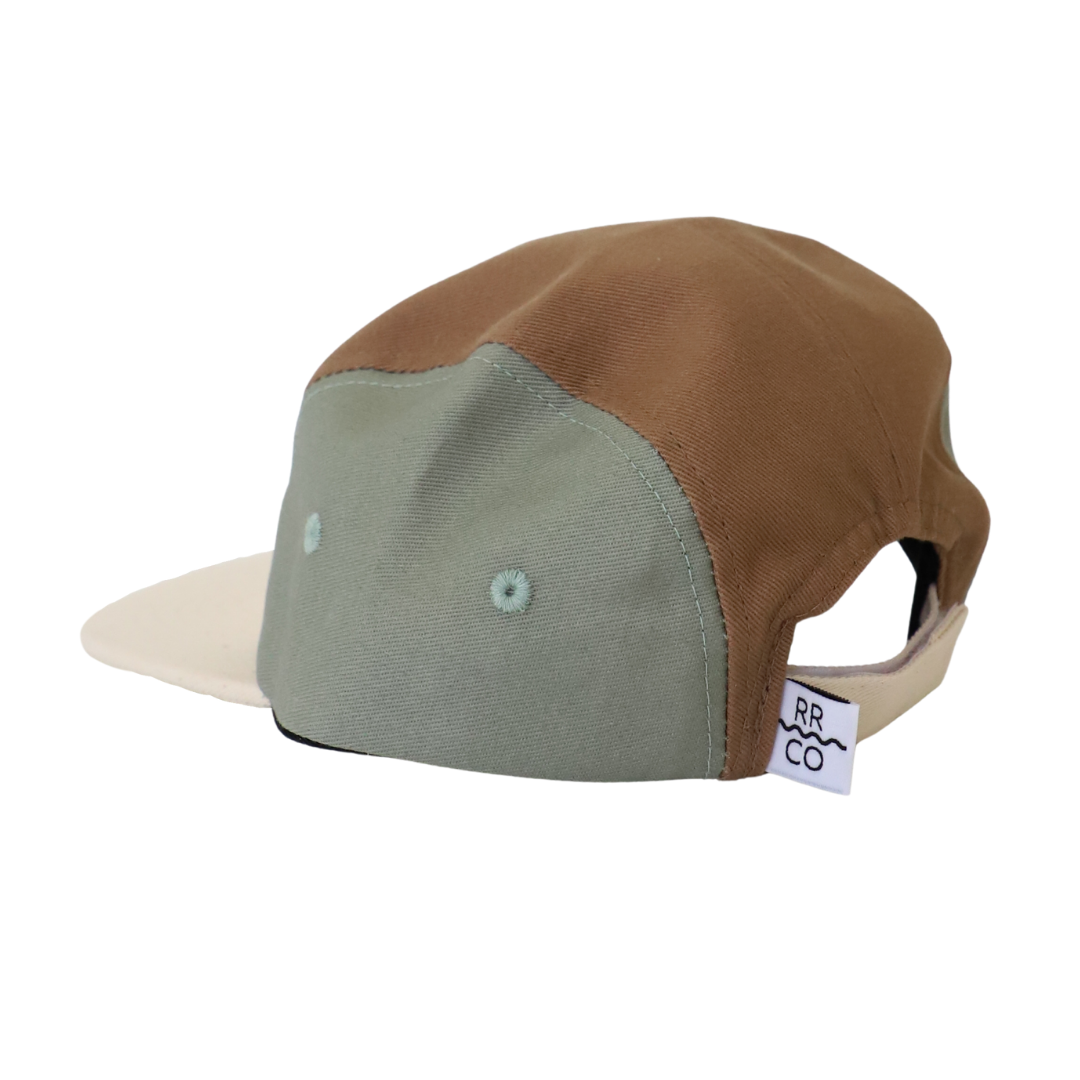 cotton five-panel hat in coastline