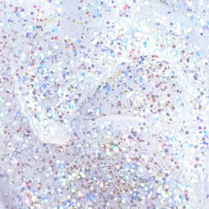super sparkly fine glitter gel - white