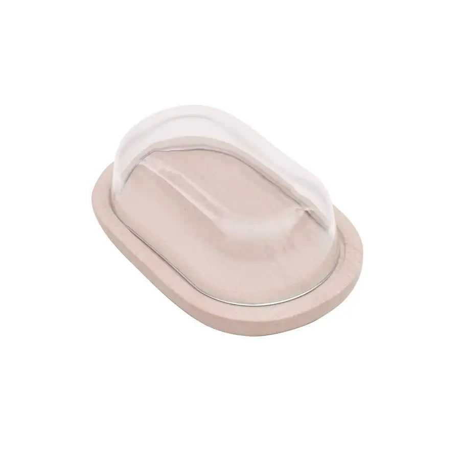 abigail marble butter keeper with lid