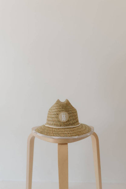 straw hat | checkerboard