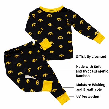 iowa hawkeyes toddler pajamas