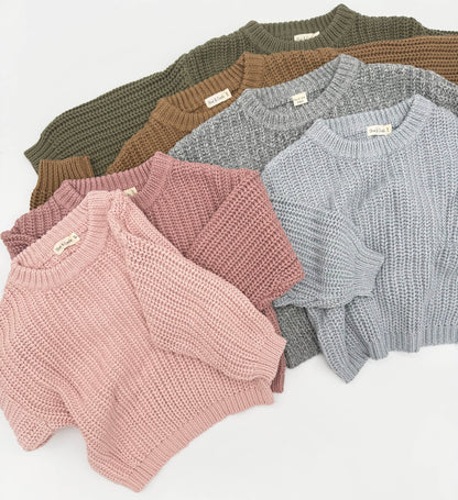 baby cotton chunky knit sweater