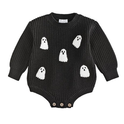 ghost chain stitch baby sweater bubble