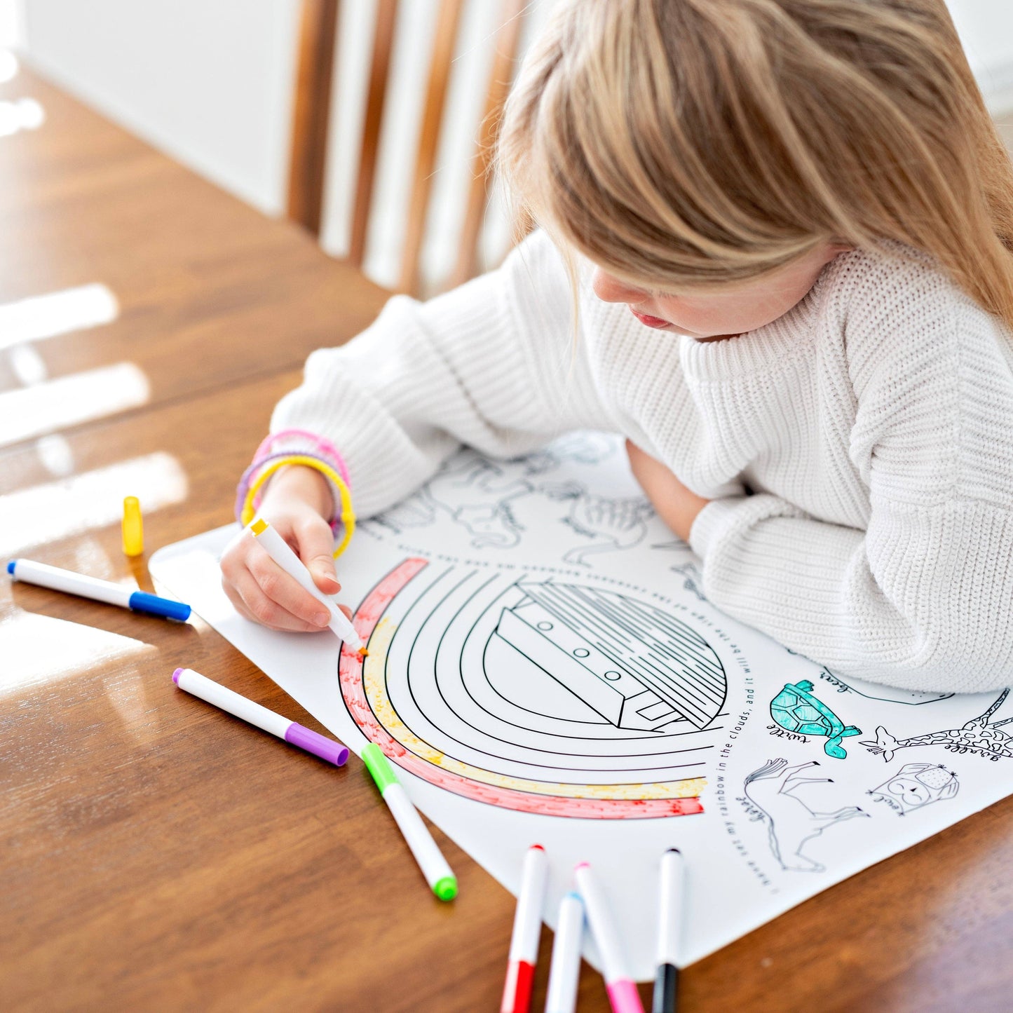 christian coloring mats
