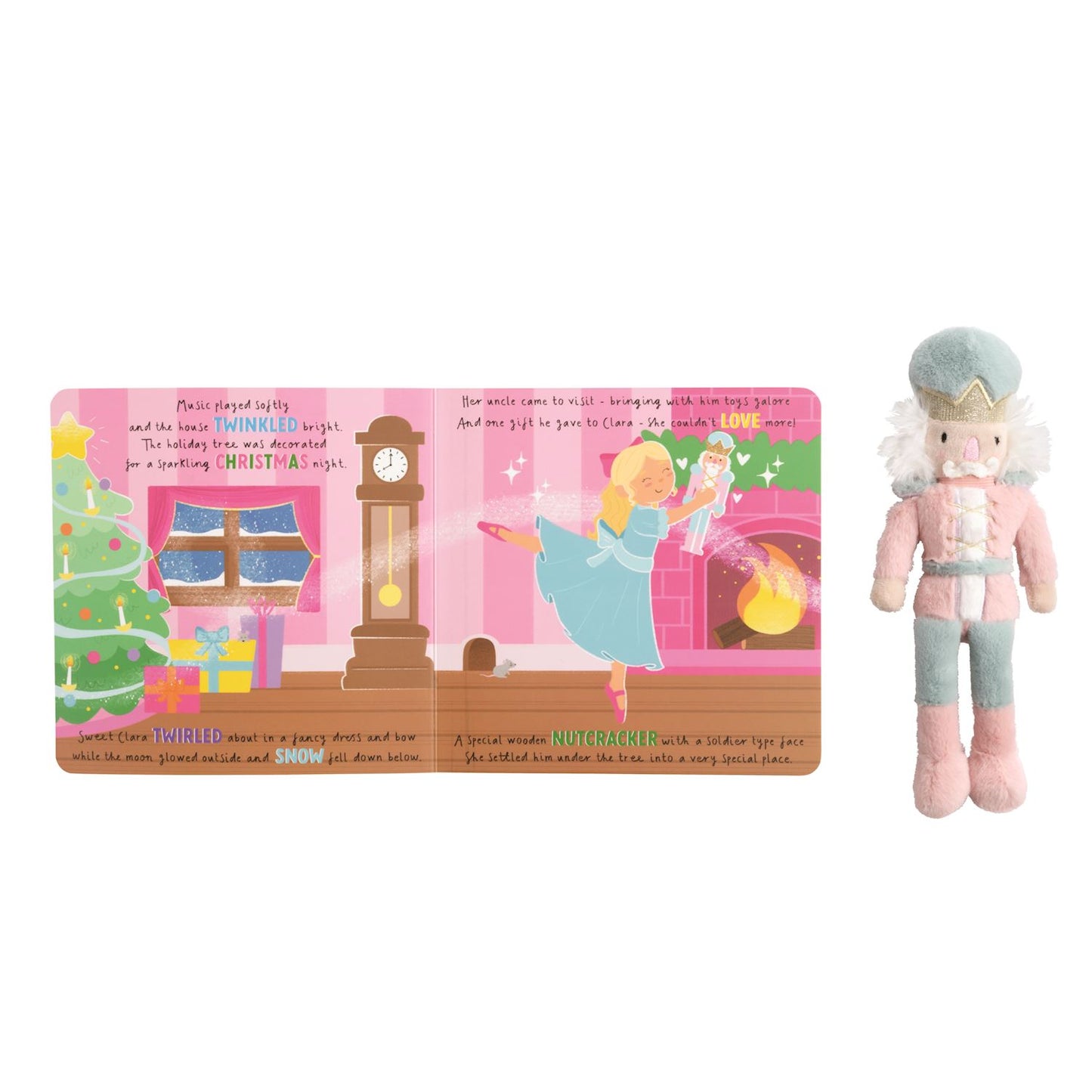 nutcracker book with plush