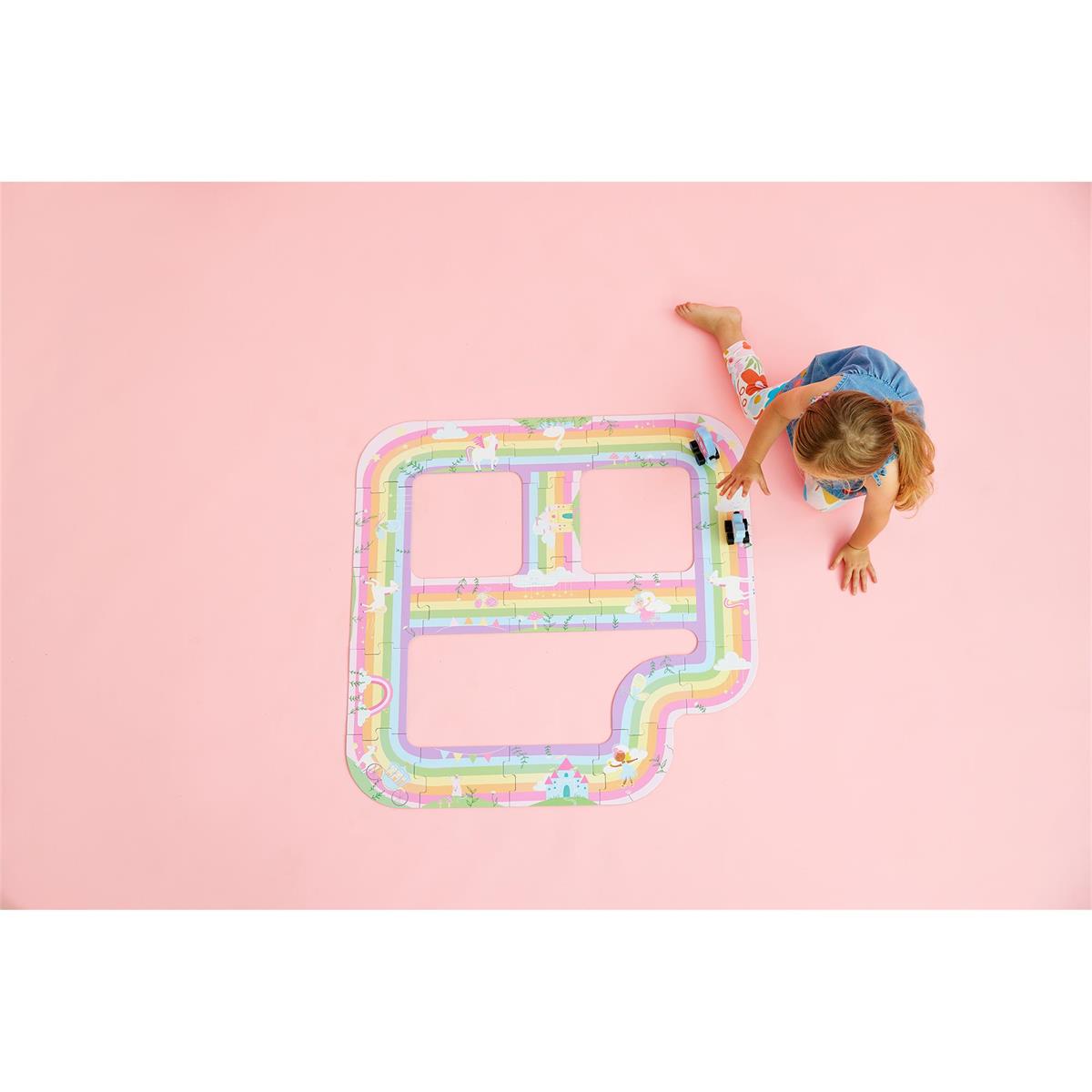 magic rainbow track floor puzzle