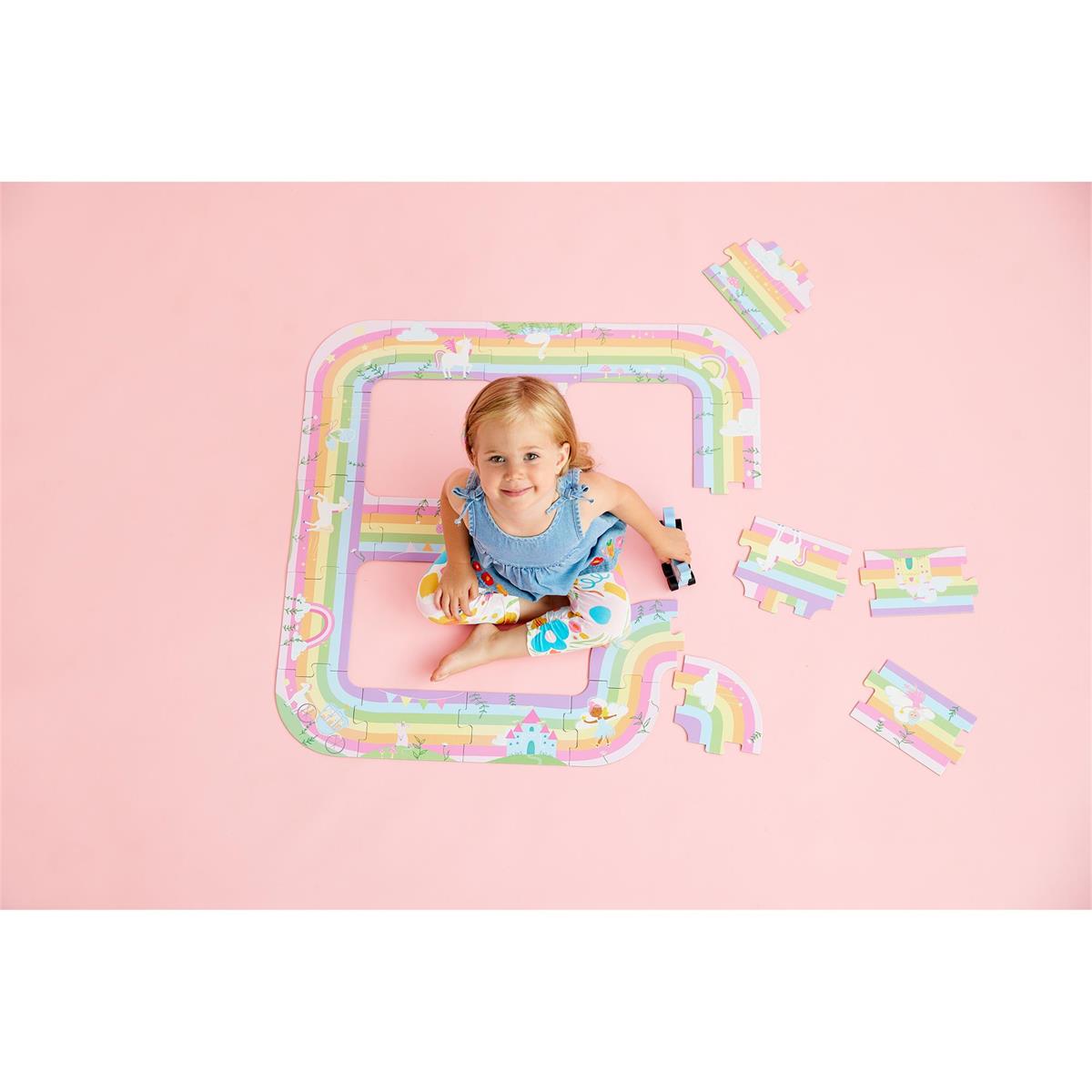 magic rainbow track floor puzzle
