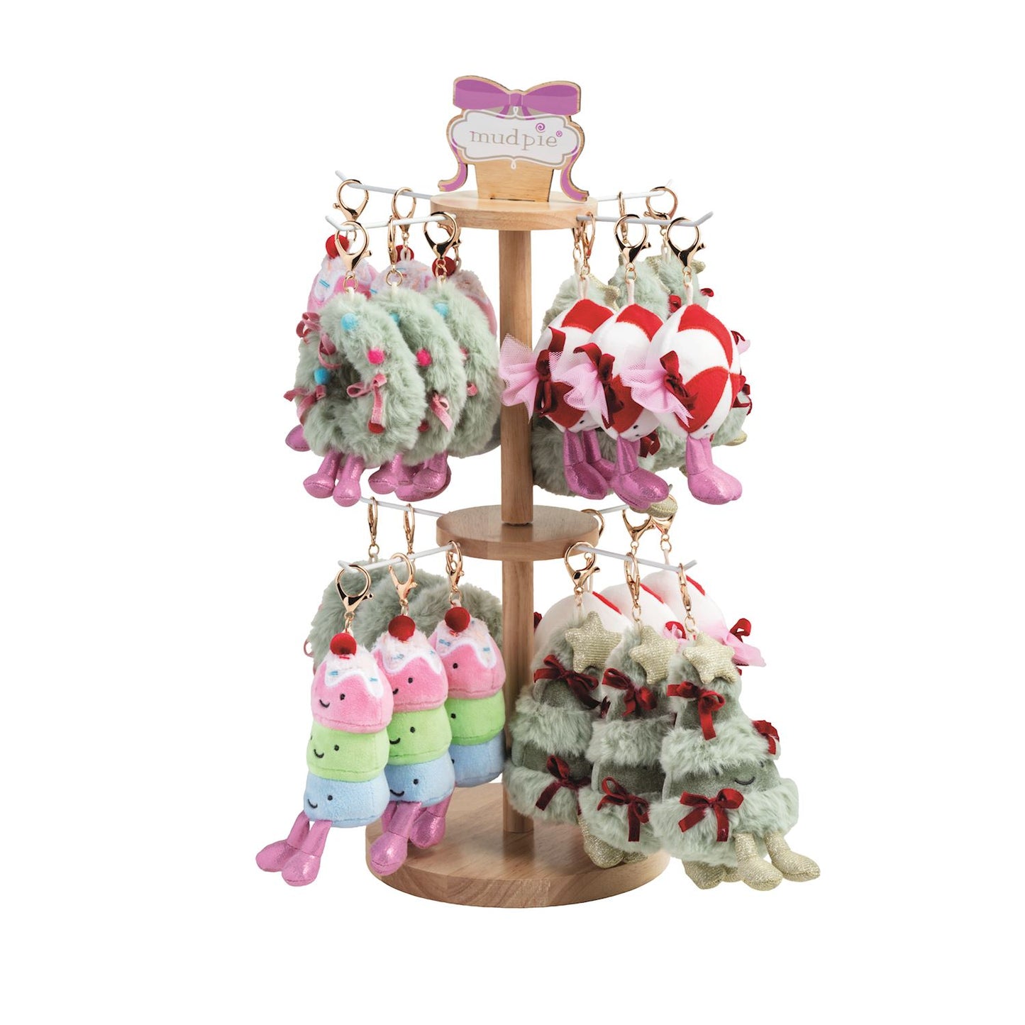 holiday plush bag charms