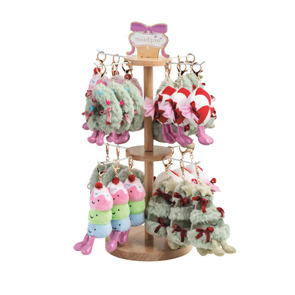 holiday plush bag charms