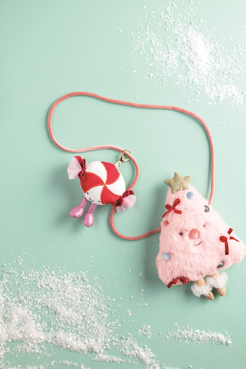 holiday plush bag charms