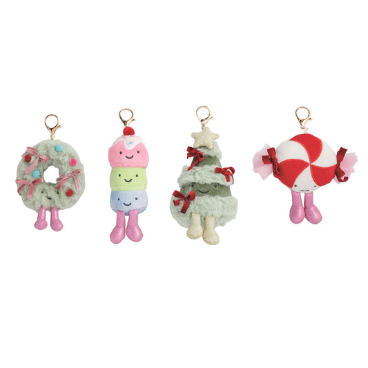 holiday plush bag charms