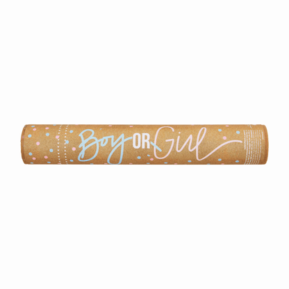gender reveal confetti cannon popper