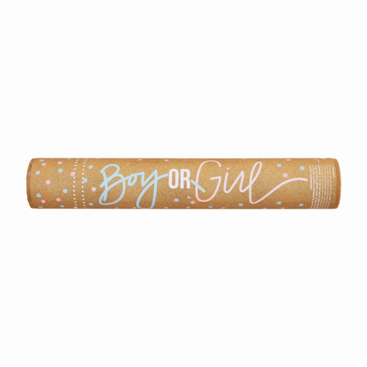 gender reveal confetti cannon popper