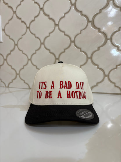 its a bad day to be a hotdog hat
