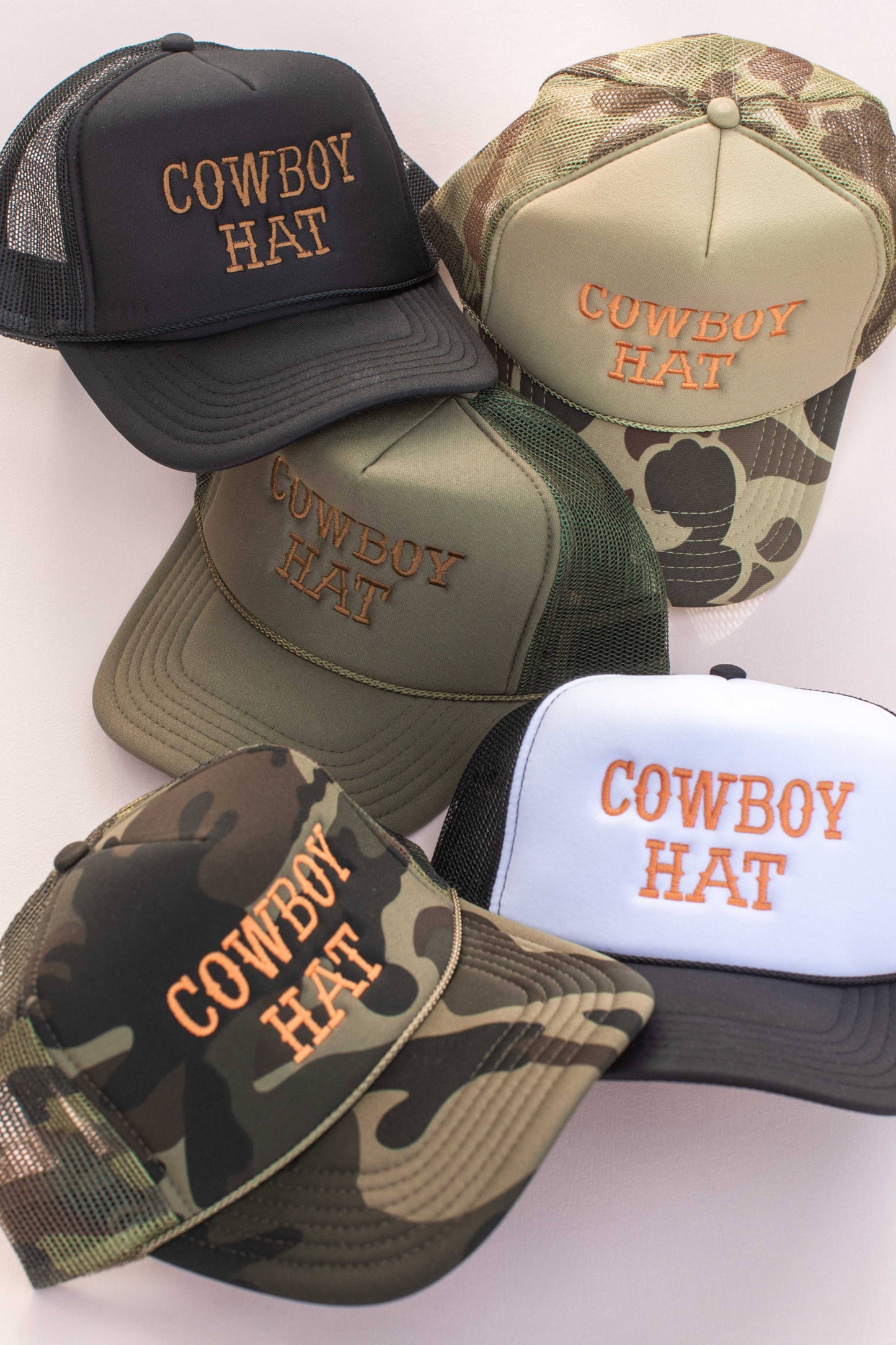 embroidery cowboy trucker hat cap