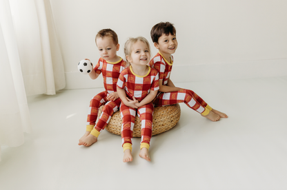 two piece jammies set | iowa state grid