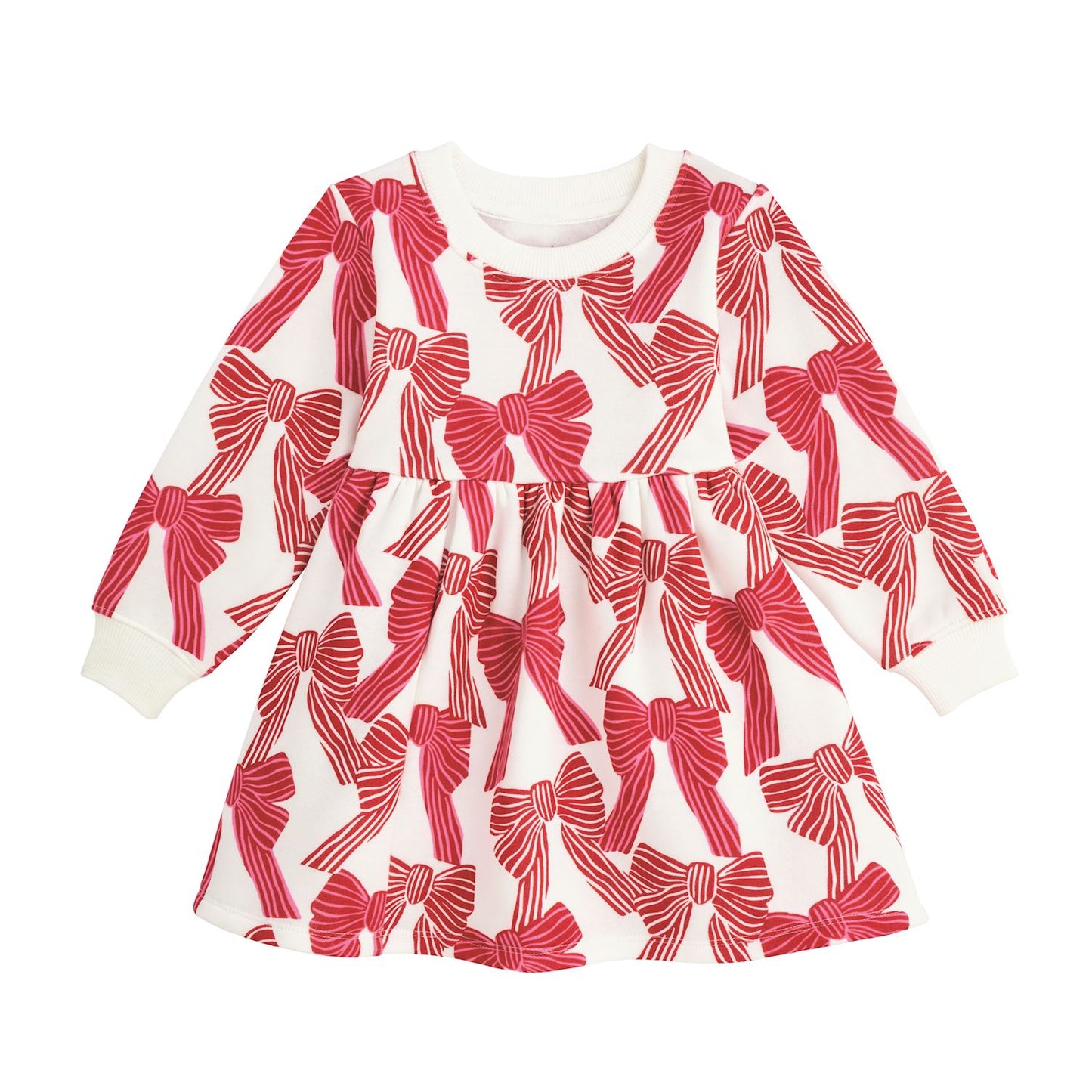 bow sweatshirt dress