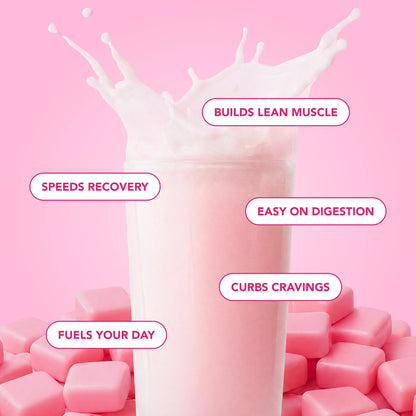 pink burst clear protein powder | single serving