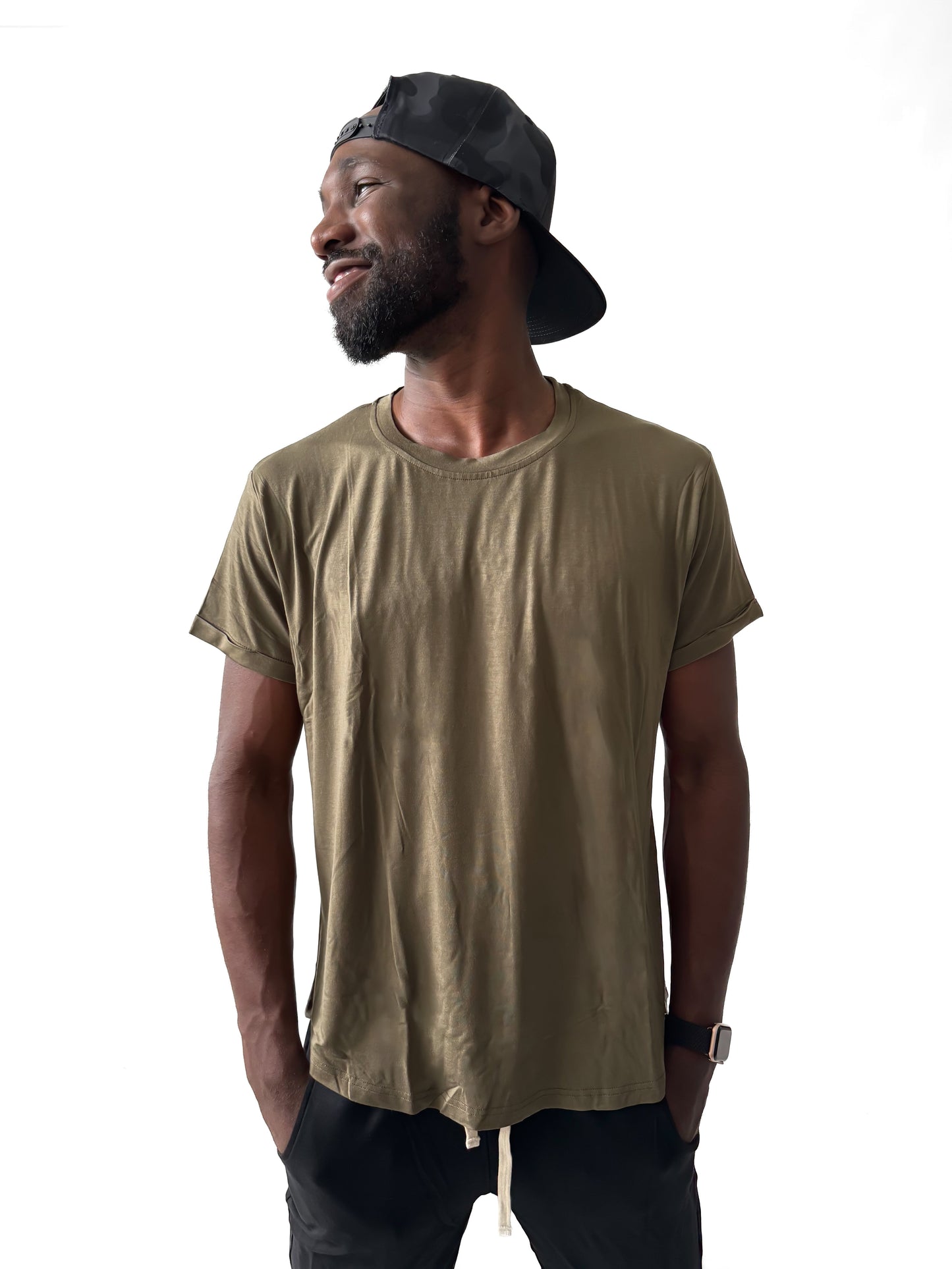 ADULT - BAMBOO BASIC TEE - PINE