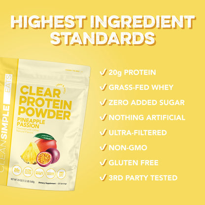 pineapple passion clear protein powder | 20 servings