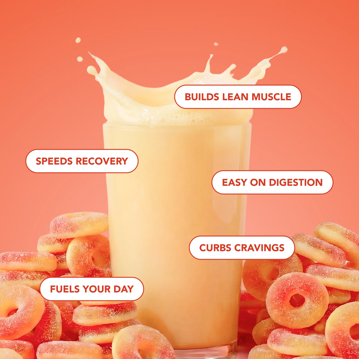peachy ring clear protein powder | 20 servings