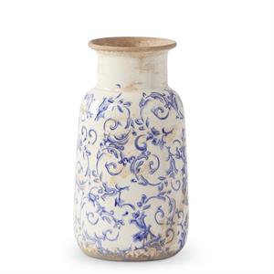 vintage blue + white ceramic vases