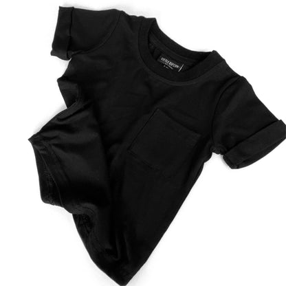 bamboo pocket tee - black