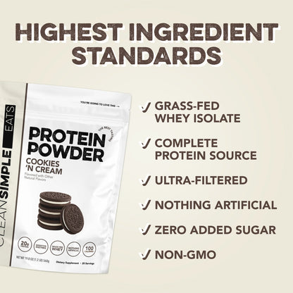cookies 'n cream protein powder | 20 servings